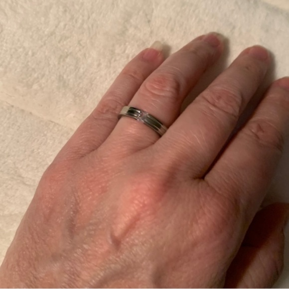 Silver tone band size 8 - Picture 7 of 7